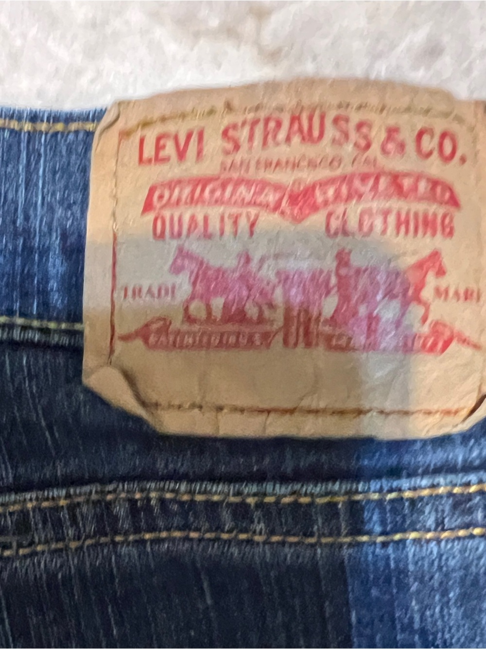 Levi's Dark Blue Straight Leg Jeans